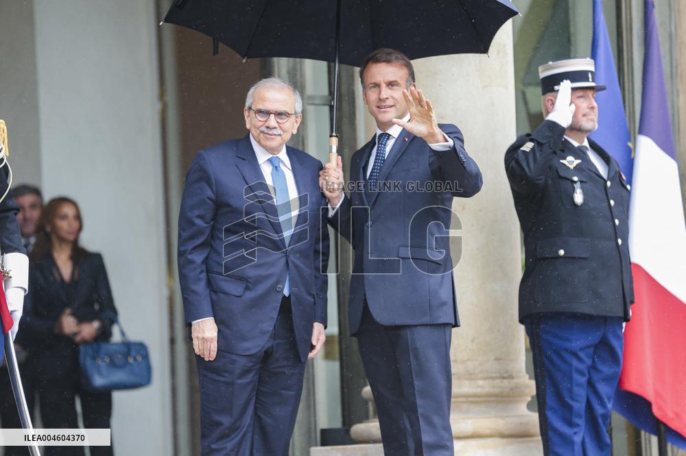 Nawaf Salam Received At Elysee Palace - Paris