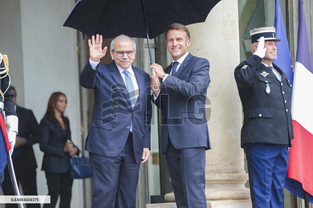 Nawaf Salam Received At Elysee Palace - Paris