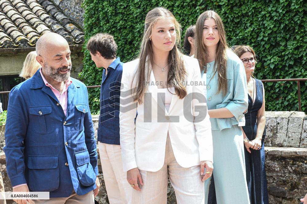 Princess Leonor And Infanta Sofia Working Visit - Sant Marti Vell