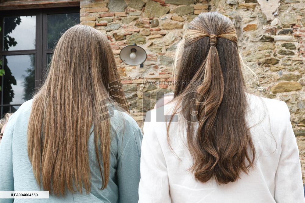 Princess Leonor And Infanta Sofia Working Visit - Sant Marti Vell