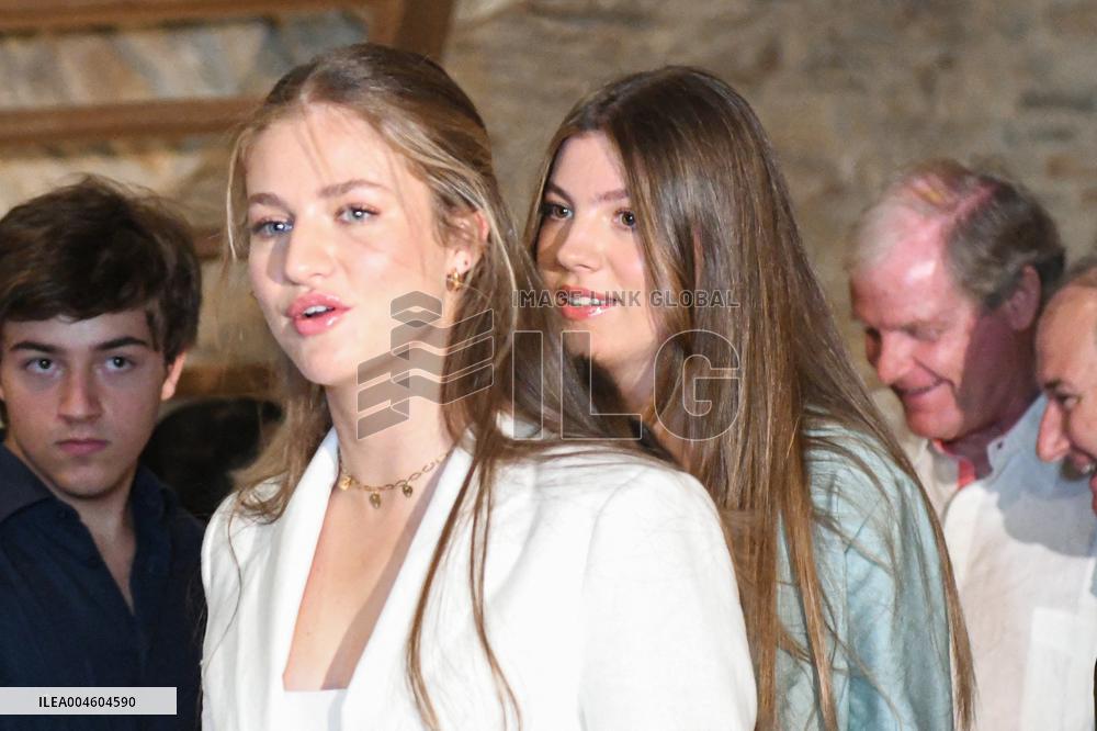 Princess Leonor And Infanta Sofia Working Visit - Sant Marti Vell