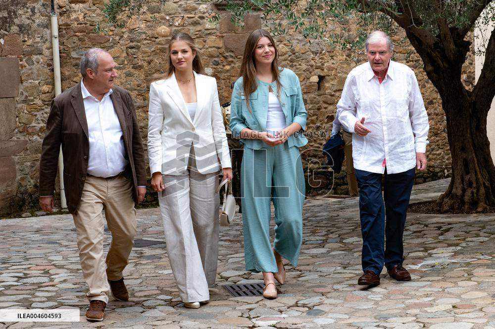 Princess Leonor And Infanta Sofia Working Visit - Sant Marti Vell
