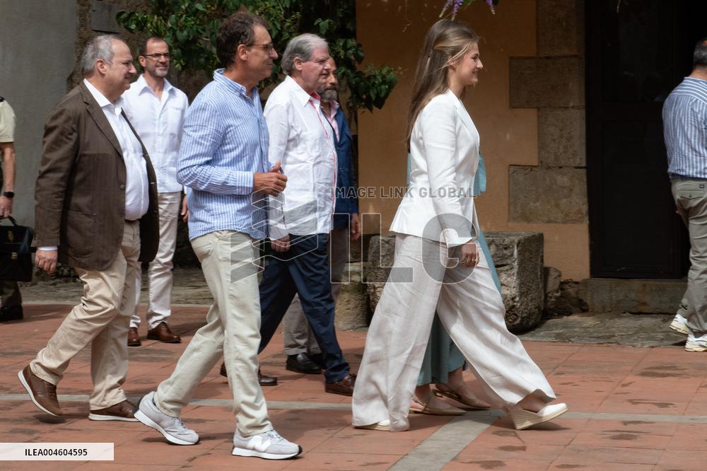 Princess Leonor And Infanta Sofia Working Visit - Sant Marti Vell