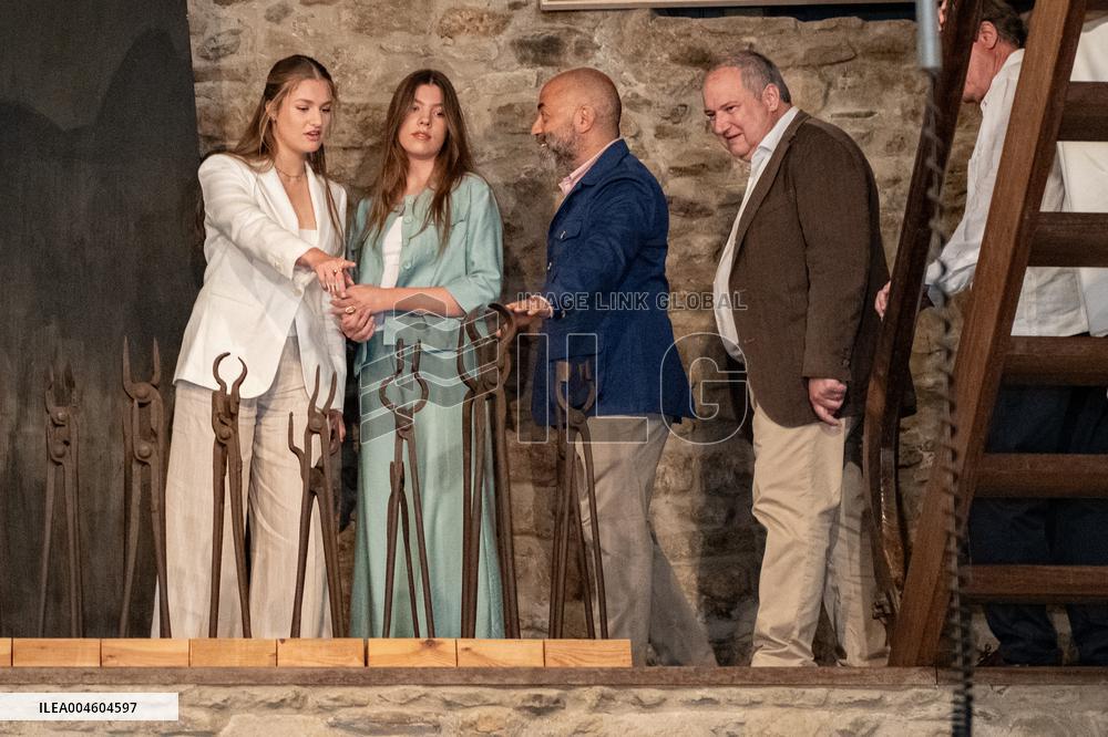 Princess Leonor And Infanta Sofia Working Visit - Sant Marti Vell
