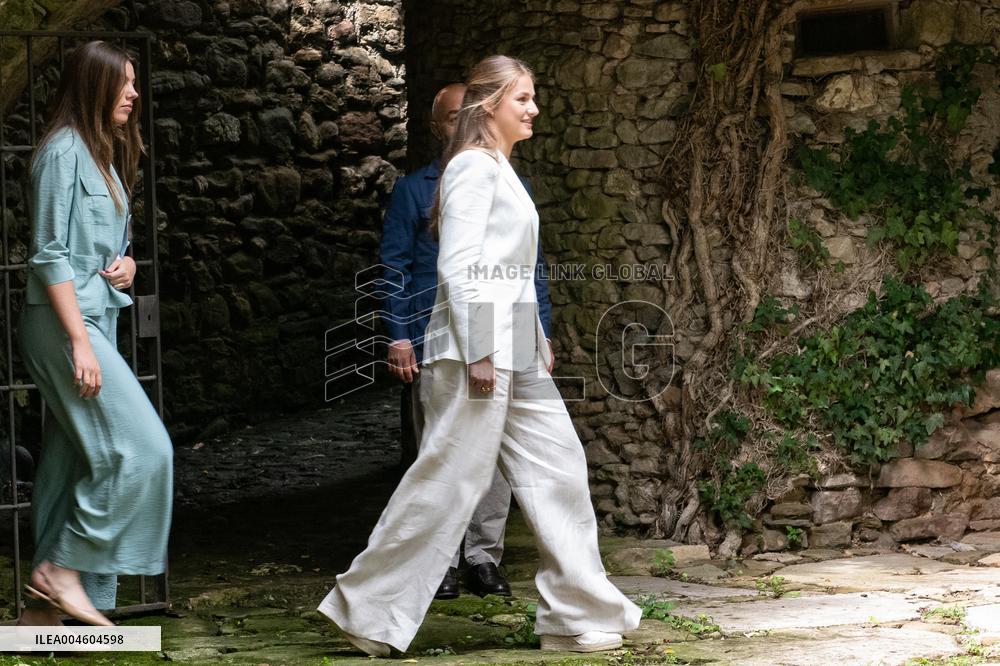Princess Leonor And Infanta Sofia Working Visit - Sant Marti Vell