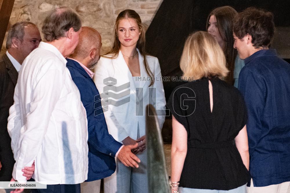 Princess Leonor And Infanta Sofia Working Visit - Sant Marti Vell