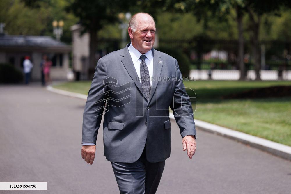Tom Homan Speaks to Media outside West Wing of White House