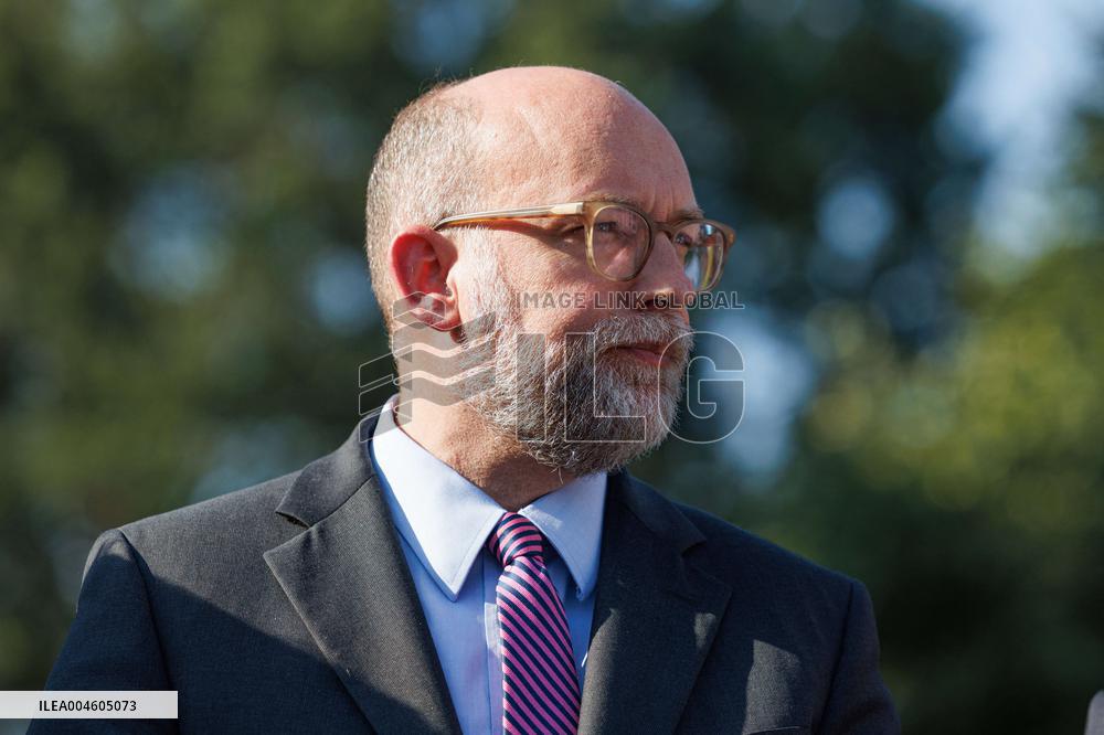 James Blair, Russell Vought and Bill Pulte Speak to Media outisde White House