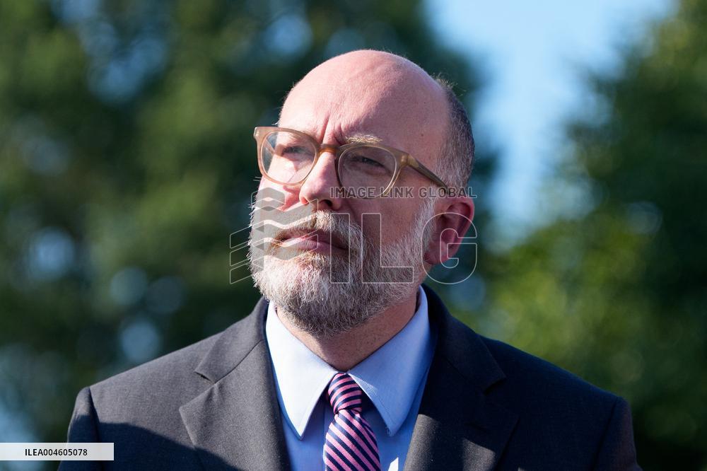 James Blair, Russell Vought and Bill Pulte Speak to Media outisde White House