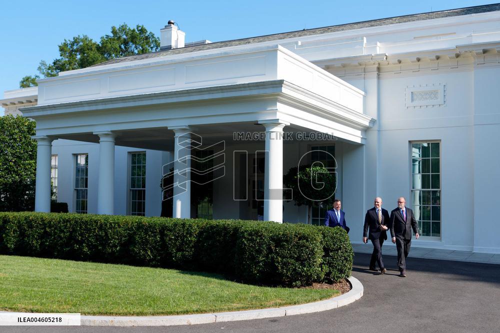 James Blair, Russell Vought and Bill Pulte Speak to Media outisde White House