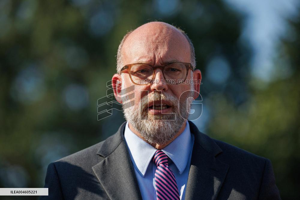 James Blair, Russell Vought and Bill Pulte Speak to Media outisde White House