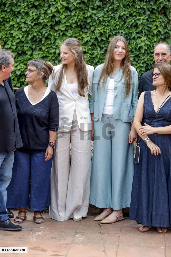 Spansih Royals visit San Marti del Vall