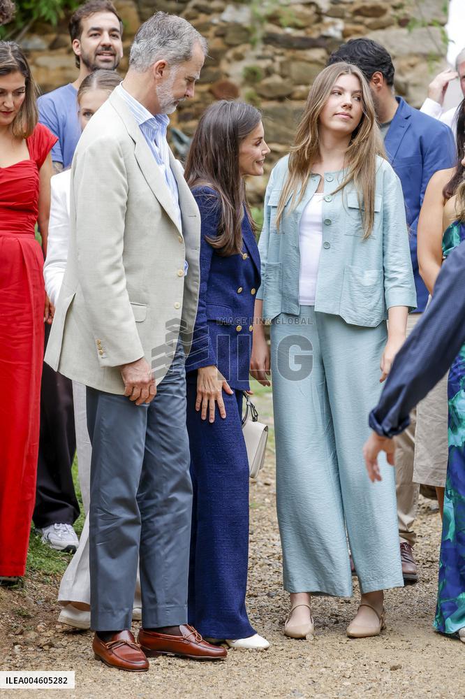 Spansih Royals visit San Marti del Vall