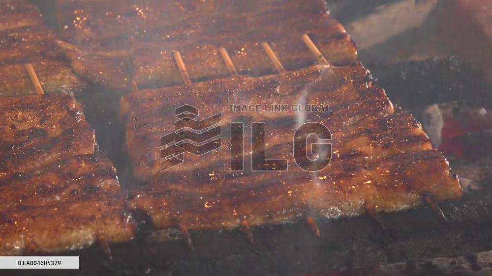 Eel-eating day in Japan