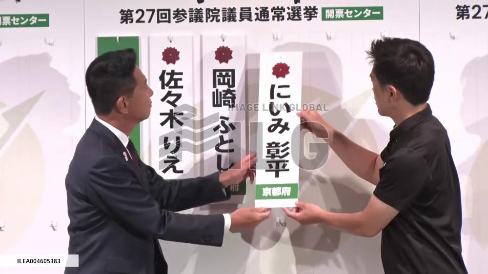 [Breaking News]Upper house election in Japan