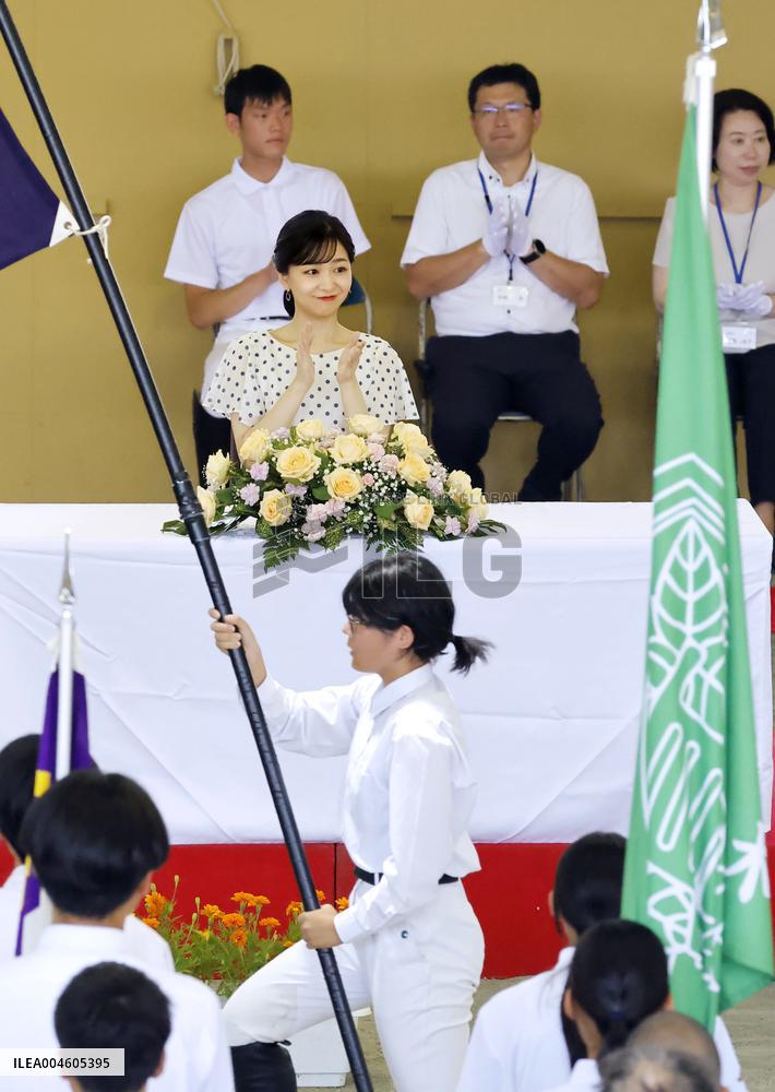 Princess Kako at high school equestrian c'ship