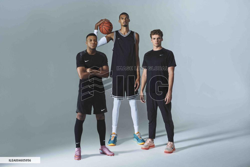 Leon Marchand Joins Nike’s Figures MBappe and Wembanyama - Paris