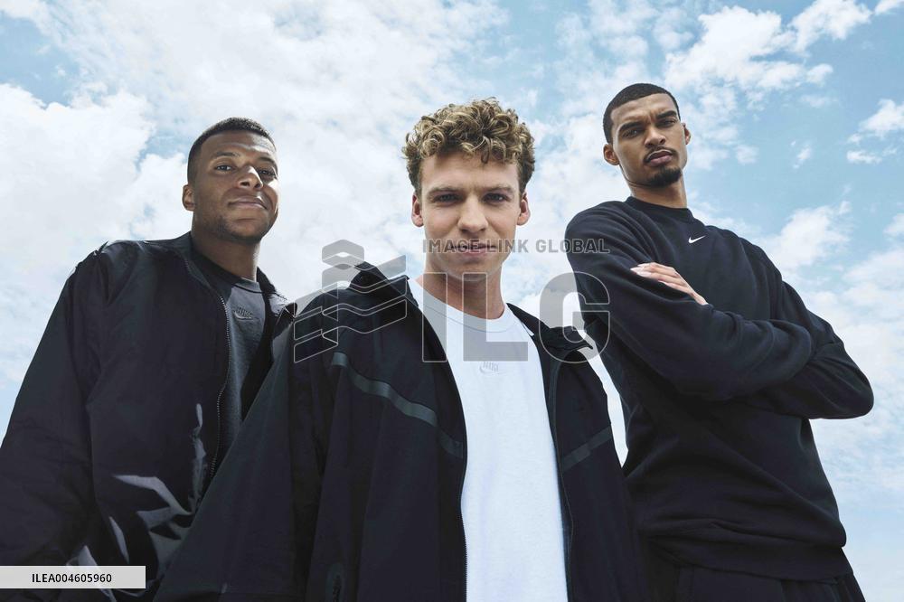 Leon Marchand Joins Nike’s Figures MBappe and Wembanyama - Paris