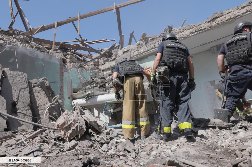 Aftermath Of Russian Air Bomb Strike On Hospital - Kharkiv
