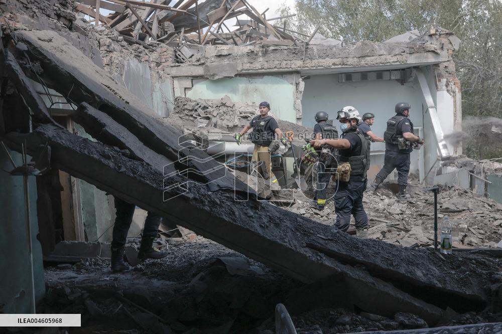 Aftermath Of Russian Air Bomb Strike On Hospital - Kharkiv