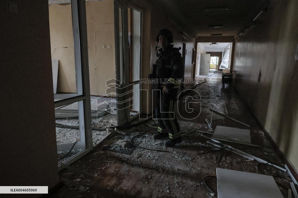 Aftermath Of Russian Air Bomb Strike On Hospital - Kharkiv