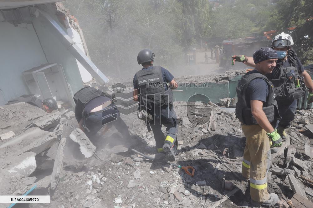 Aftermath Of Russian Air Bomb Strike On Hospital - Kharkiv