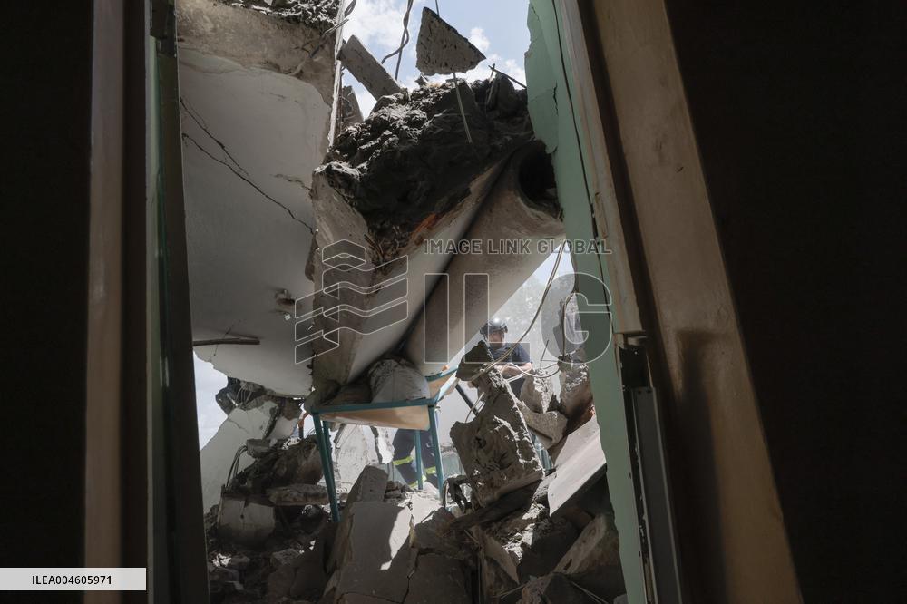 Aftermath Of Russian Air Bomb Strike On Hospital - Kharkiv