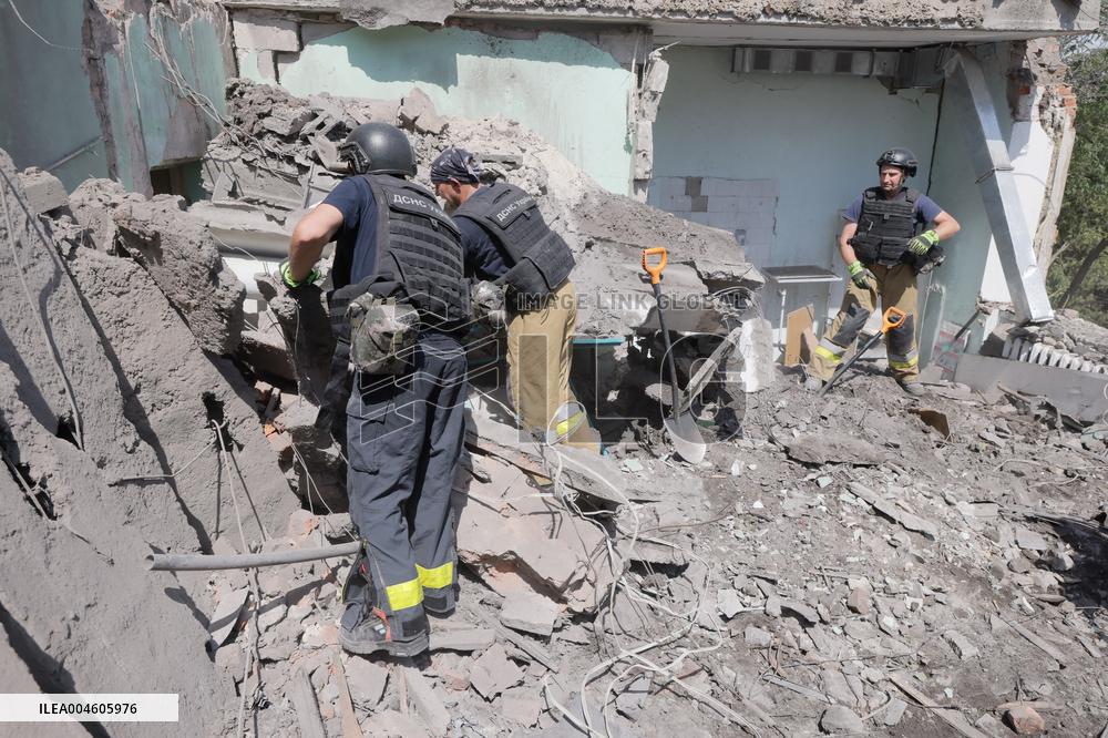 Aftermath Of Russian Air Bomb Strike On Hospital - Kharkiv
