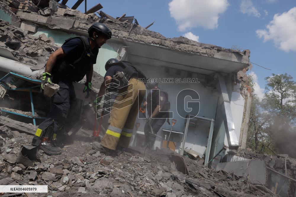 Aftermath Of Russian Air Bomb Strike On Hospital - Kharkiv