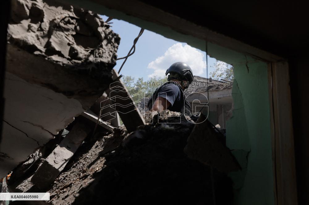 Aftermath Of Russian Air Bomb Strike On Hospital - Kharkiv