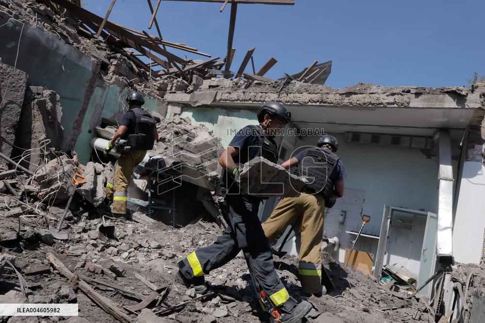 Aftermath Of Russian Air Bomb Strike On Hospital - Kharkiv