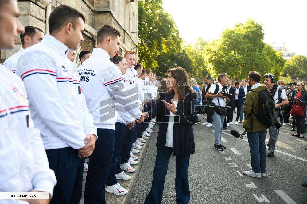 Celebrations marking the first anniversary of the Paris 2024 Olympic Games
