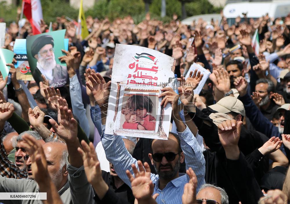 Support of Palestinians and Condemnation of Israel and US - Tehran