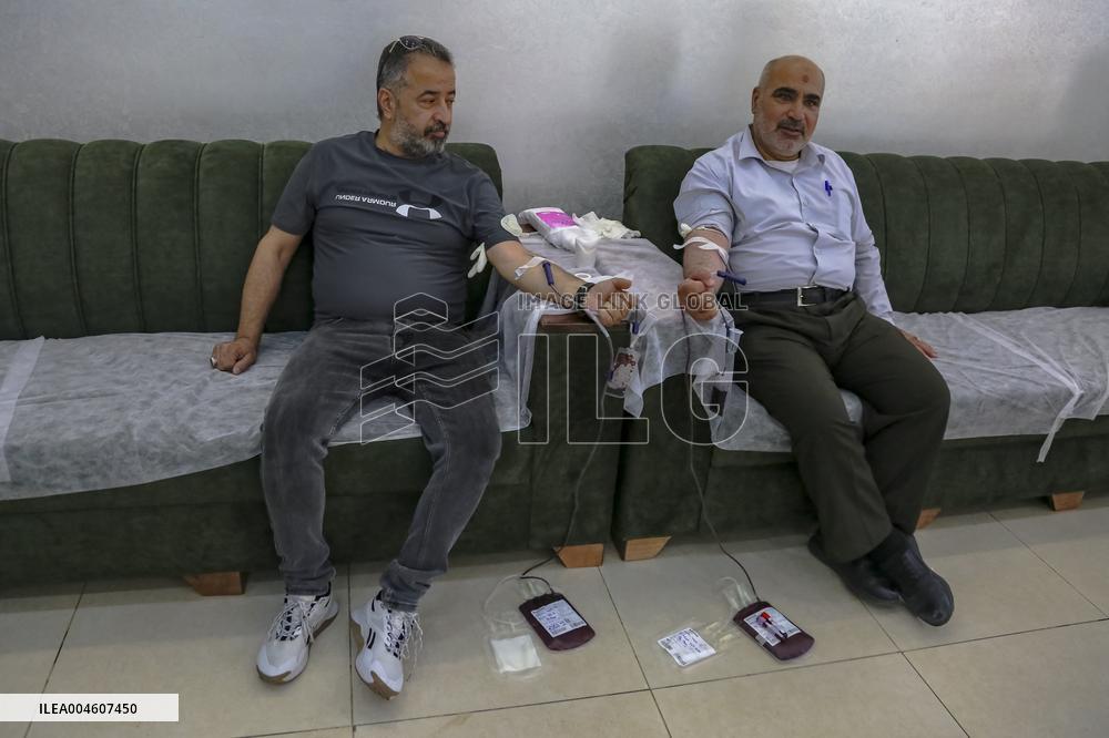 Blood Donation Campaign in Palestine