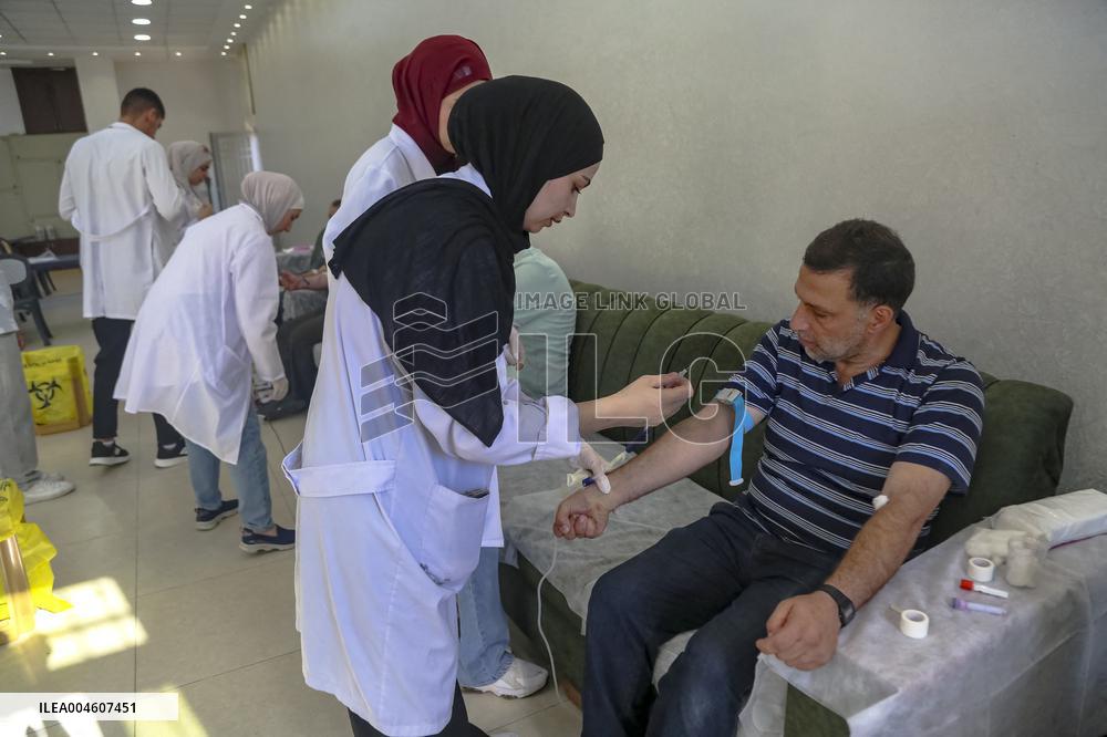 Blood Donation Campaign in Palestine