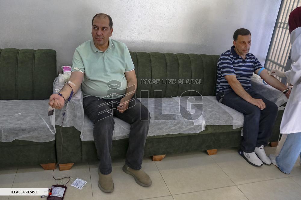 Blood Donation Campaign in Palestine