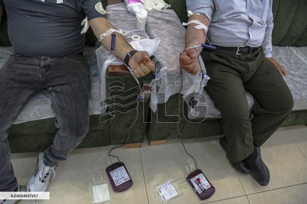 Blood Donation Campaign in Palestine