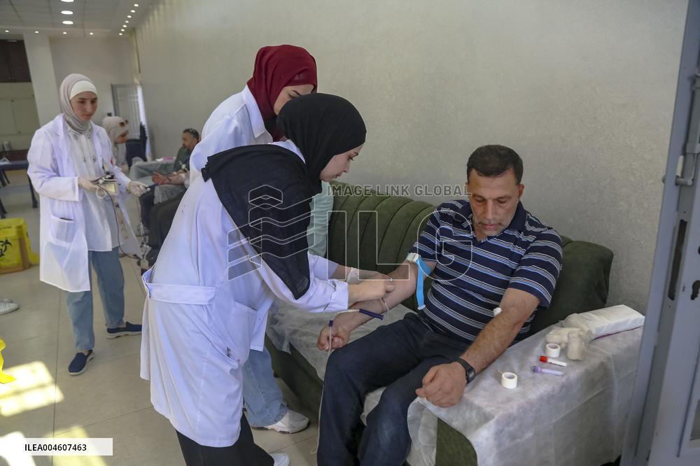 Blood Donation Campaign in Palestine