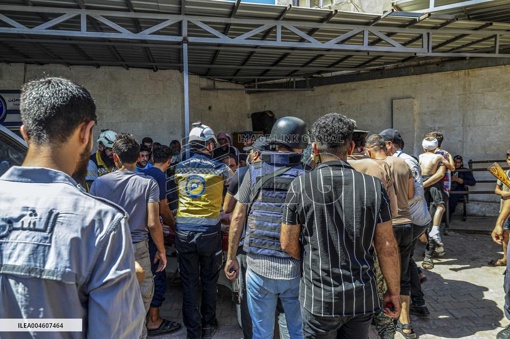 Explosion in The North of Idlib City in Syria