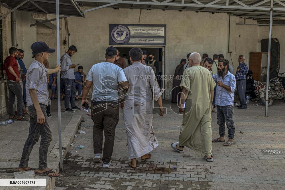 Explosion in The North of Idlib City in Syria