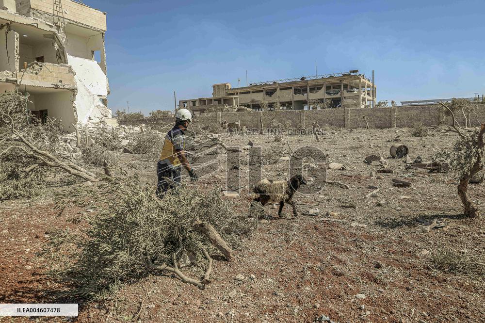 Explosion in The North of Idlib City in Syria