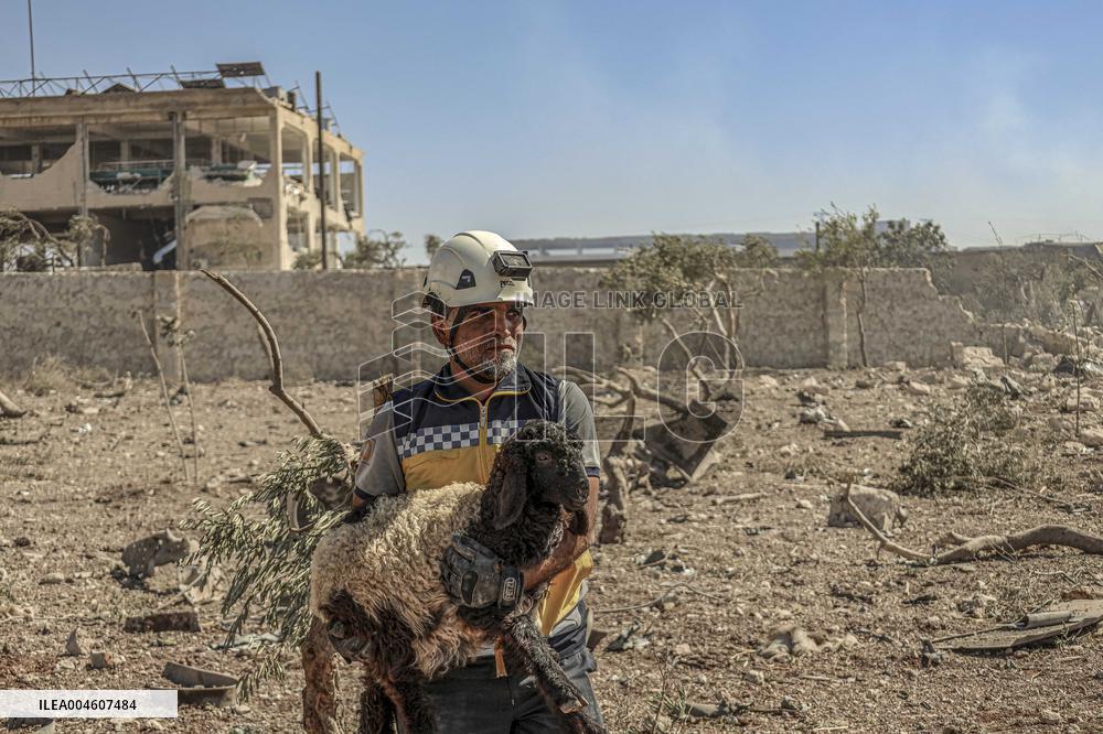 Explosion in The North of Idlib City in Syria