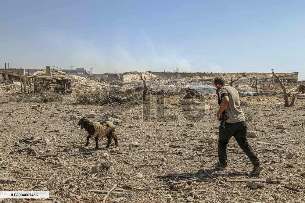 Explosion in The North of Idlib City in Syria