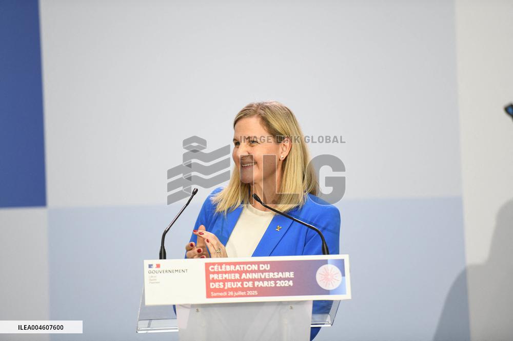 Celebrations marking the first anniversary of the Paris 2024 Olympic Games - Grand Palais