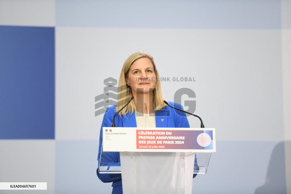 Celebrations marking the first anniversary of the Paris 2024 Olympic Games - Grand Palais