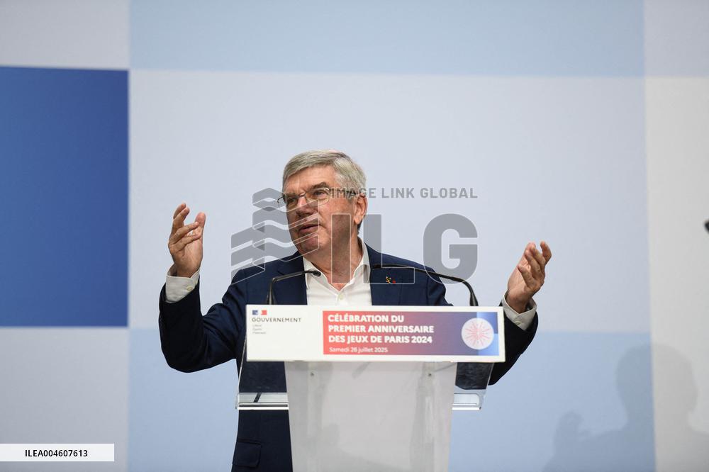 Celebrations marking the first anniversary of the Paris 2024 Olympic Games - Grand Palais