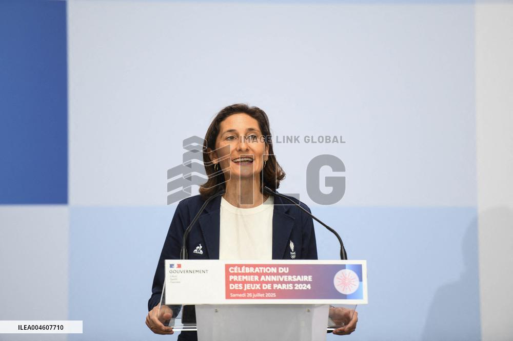 Celebrations Marking The First Anniversary Of The Paris 2024 Olympic Games - Grand Palais
