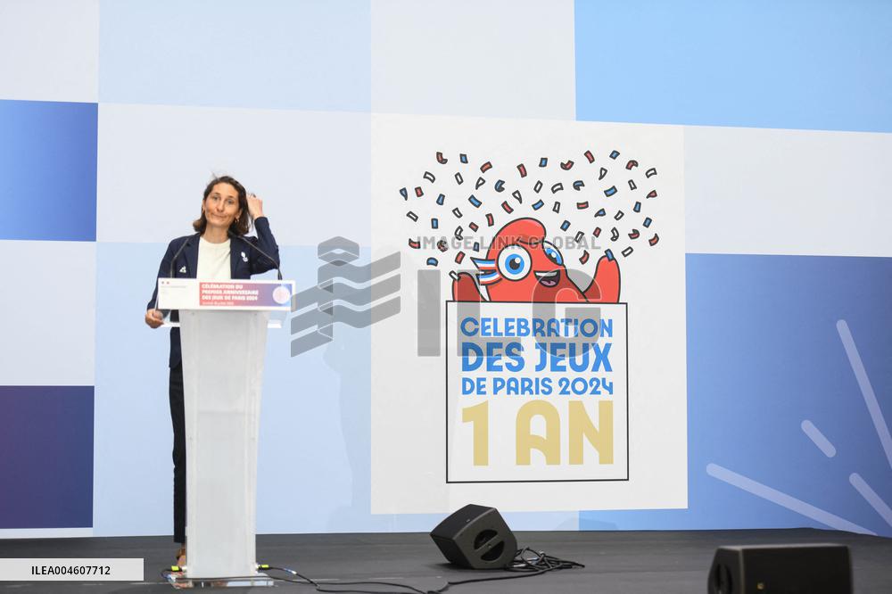 Celebrations Marking The First Anniversary Of The Paris 2024 Olympic Games - Grand Palais