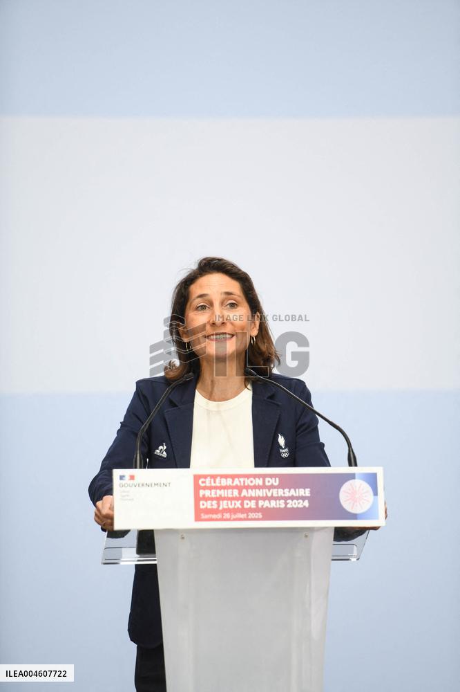 Celebrations Marking The First Anniversary Of The Paris 2024 Olympic Games - Grand Palais