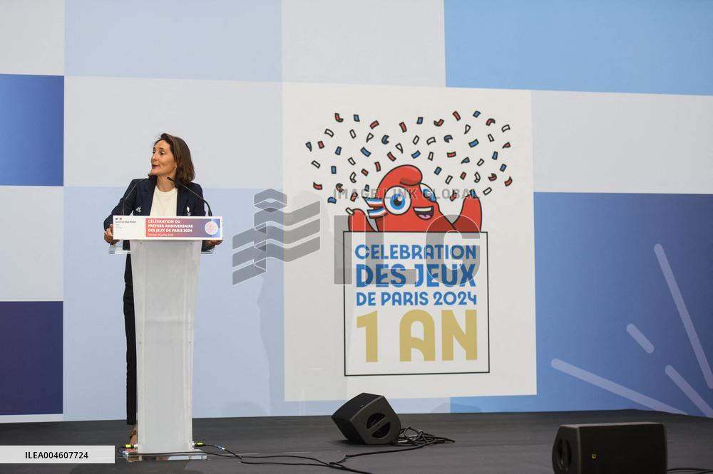 Celebrations Marking The First Anniversary Of The Paris 2024 Olympic Games - Grand Palais